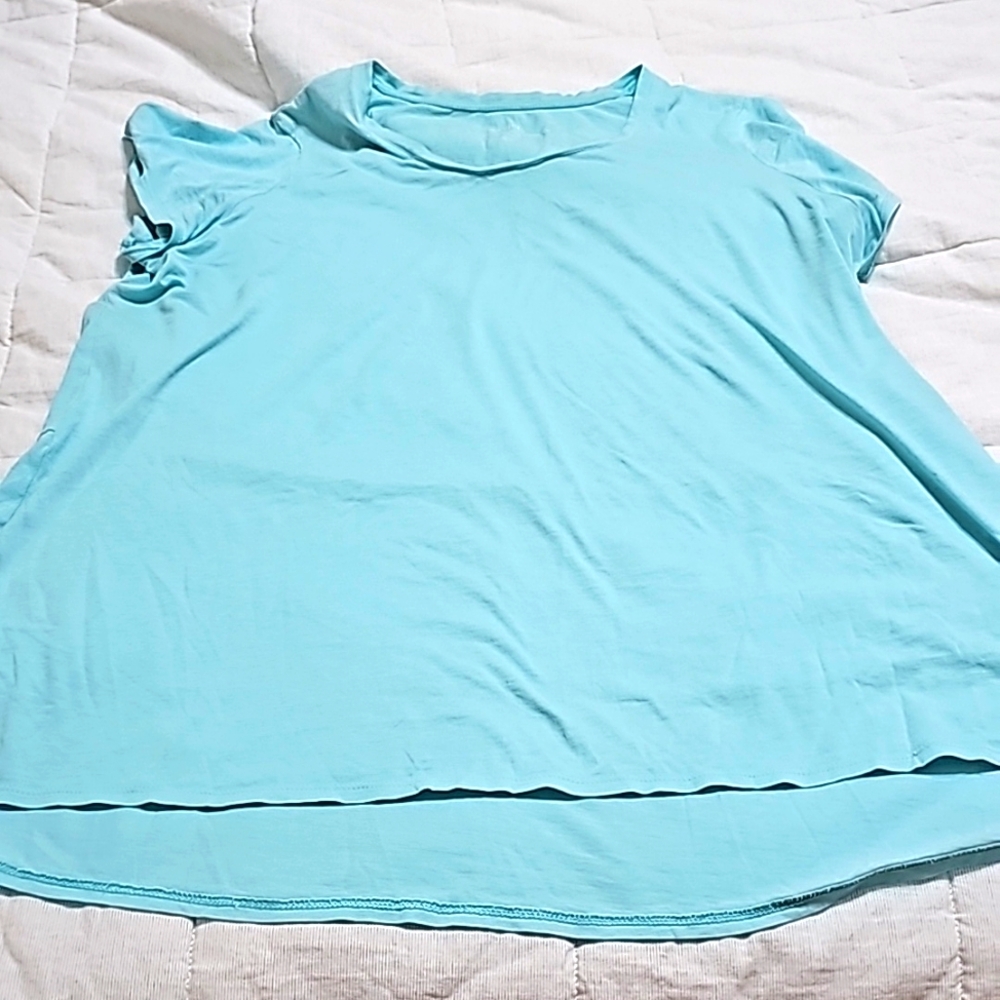 Pure Jill jill 1x short sleeve tshirt aqua